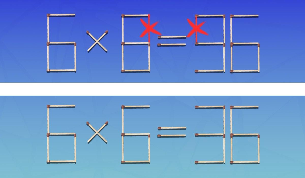 Rýchly IQ test: aby bola rovnosť správna, musíte odstrániť dve zhody