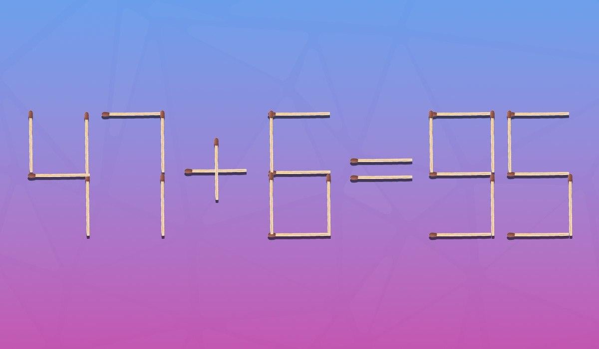 Ktorú zhodu treba prestaviť, aby bola rovnosť správna: hádanka pre géniov