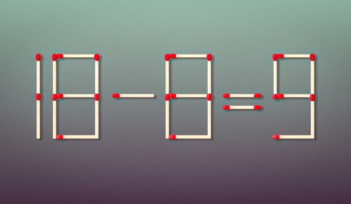 Úloha pre skutočných géniov: Musíte potiahnuť len jednu zápalku.