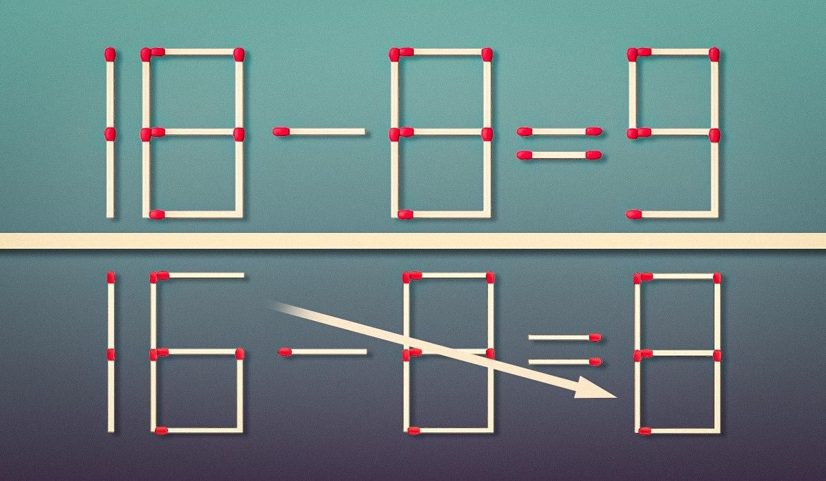 Problém pre skutočných géniov: musíte ťahať len jednu zápalku