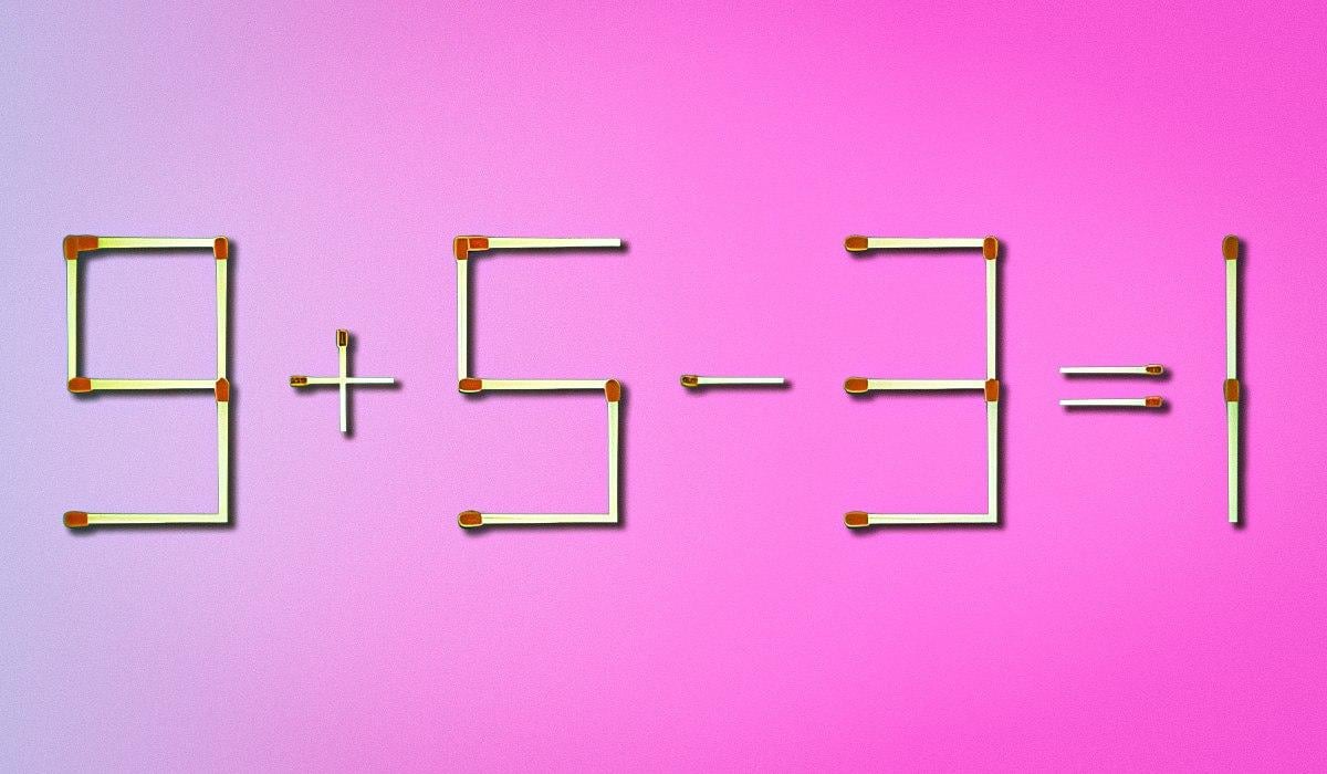 IQ test: stačí pohnúť jednou zápalkou