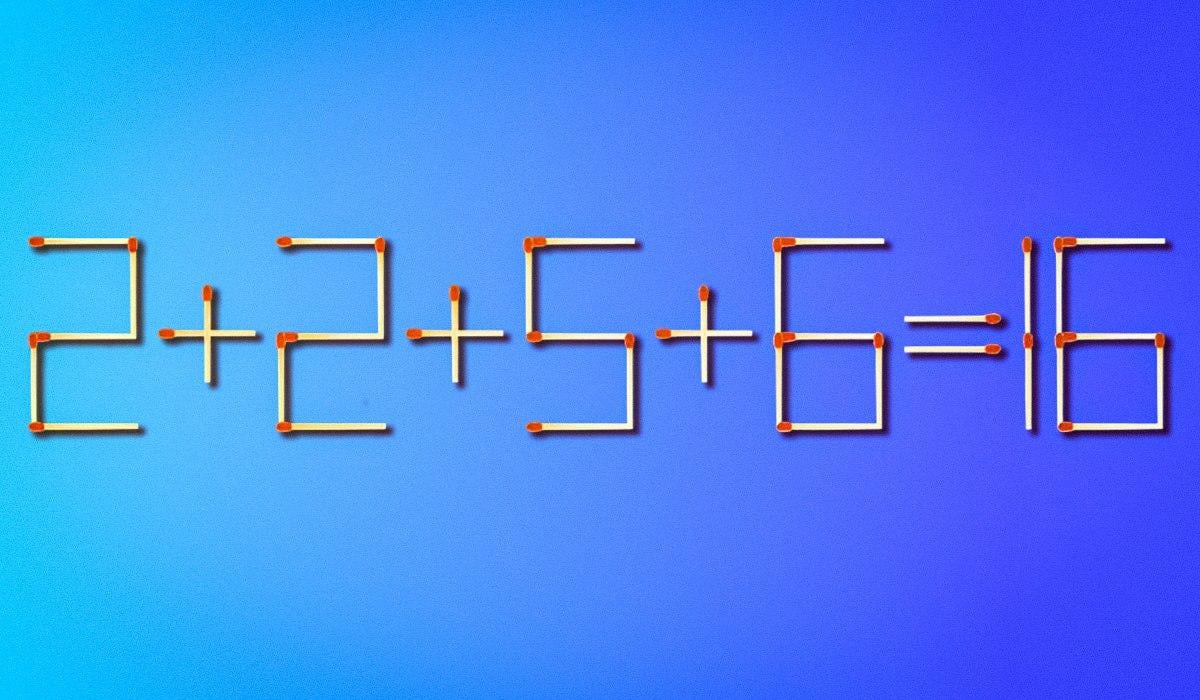 Na opravu chyby stačí presunúť len jednu zápalku: náročná hádanka